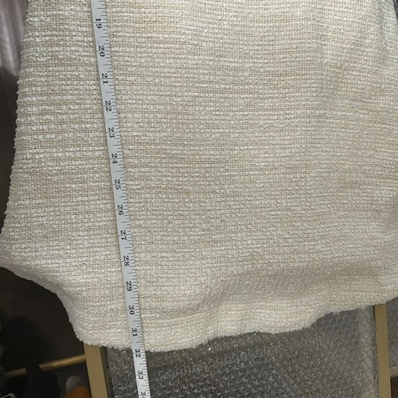 Zara Cream Mini Dress with Button Detail - Picture 8 of 9